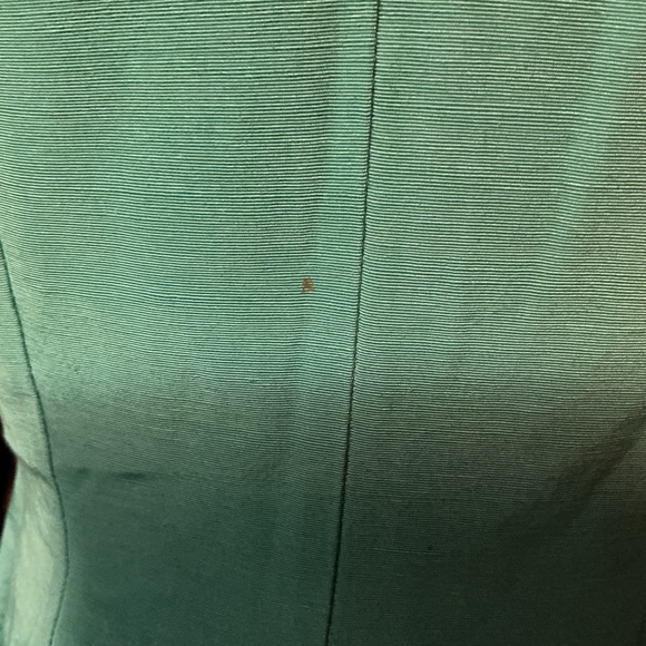 Vintage Teal Midi Dress with Button Accent - Picture 4 of 8